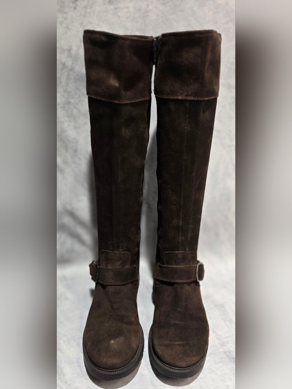 espresso suede boots